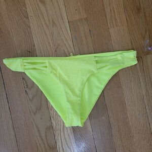 TiniBikini Women's Neon Citrus Swim hipster cutout Bikini Bottom Size Sm…